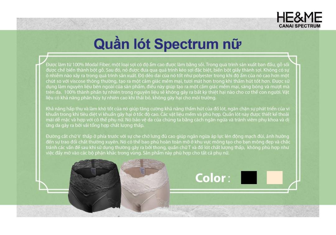  Quần lót Spectrum He&Me Canai cho Nu maiam.vn